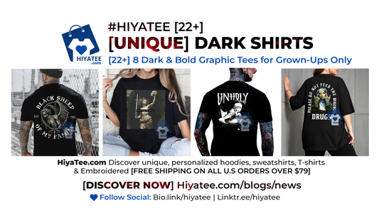 [22+] 8 Dark & Bold Graphic Tees for Grown-Ups Only