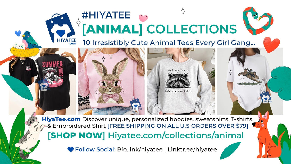 🐾 10 Irresistibly Cute Animal Tees Every Girl Gang Needs Right Now!
