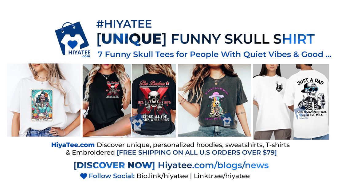 💀 7 Funny Skull Tees for People With Quiet Vibes & Good Taste