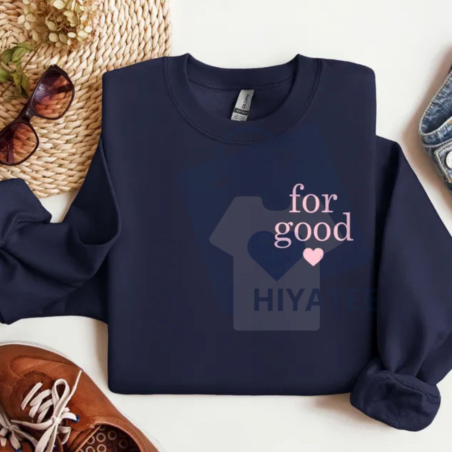 "For Good" Sweatshirt: Wicked Movie Musical Inspired, Elphaba Glinda Quote Pullover, Broadway Fan Gift