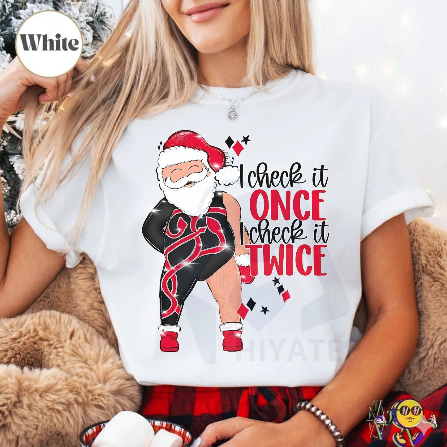 "Santa I Check It Once O Check It Twice" Era Inspired Unisex T-shirt