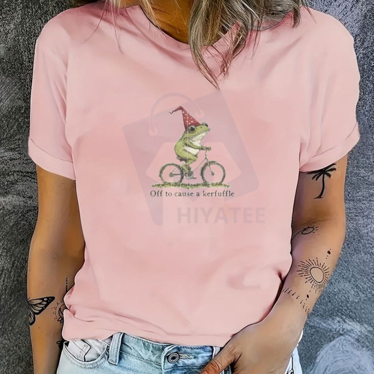 "Off to Cause a Kerfuffle" Frog T-Shirt – Funny Meme Graphic Comfort Colors Tee