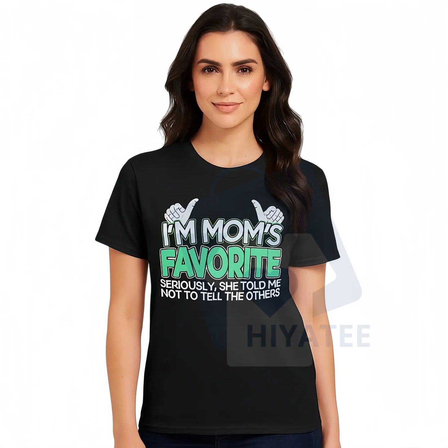 "I'm Mom's Favorite" T-Shirt – Funny Son Daughter Cotton Golf Gift for Men Women