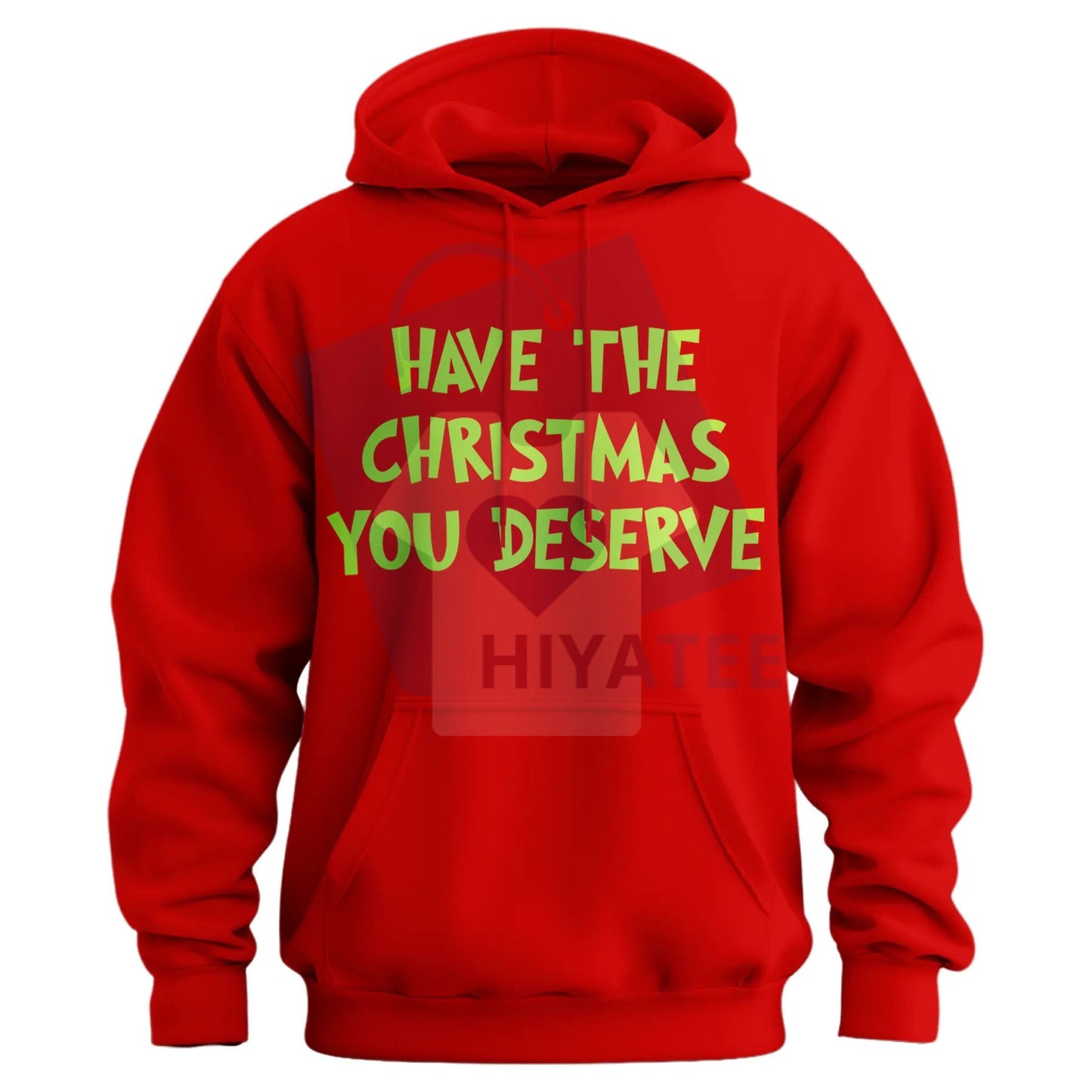 "Have The Christmas You Deserve" Middle Finger Hoodie – Funny Sarcastic Holiday Sweatshirt, Anti-Christmas Humorous Pullover