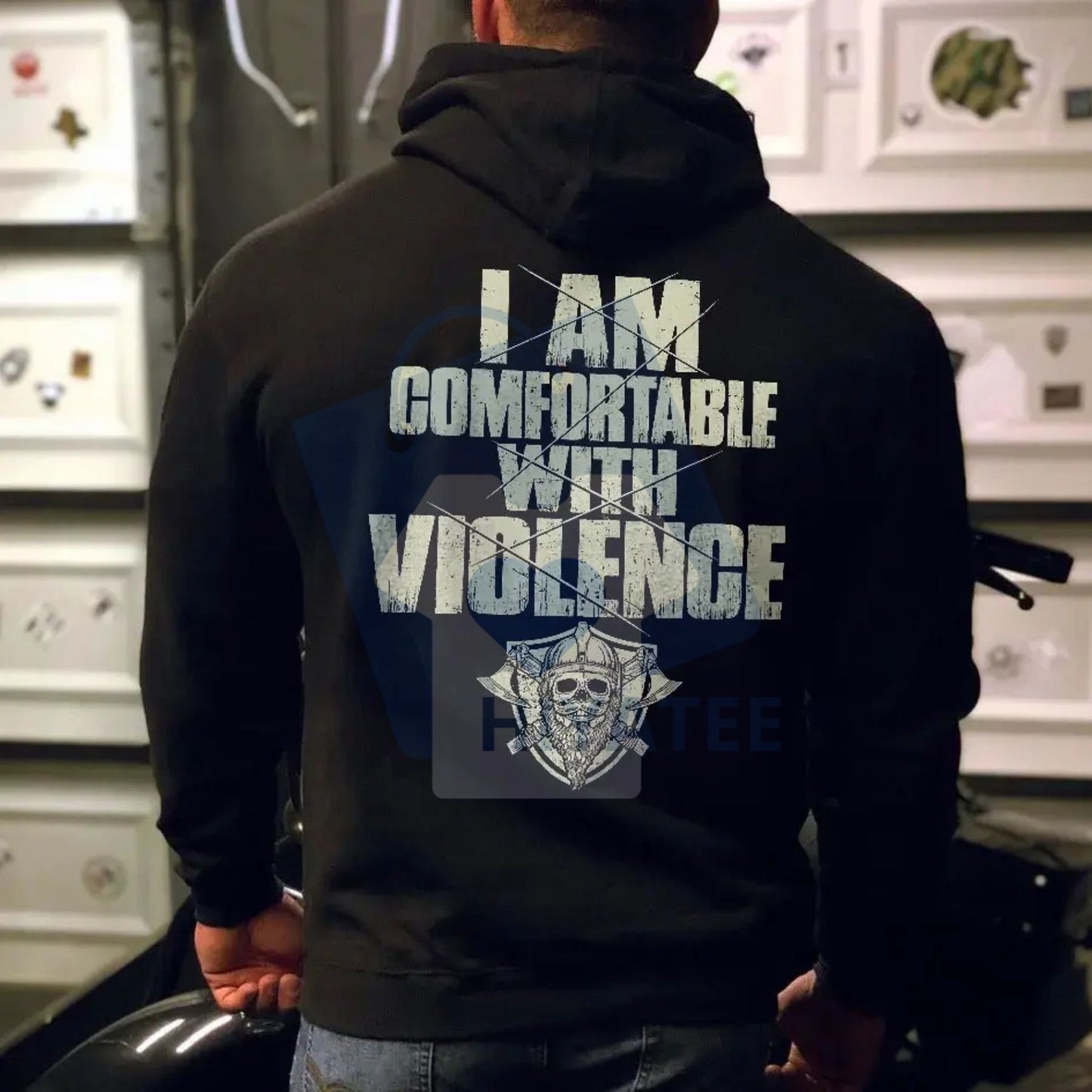 "I Am Comfortable With Violence" Hoodie