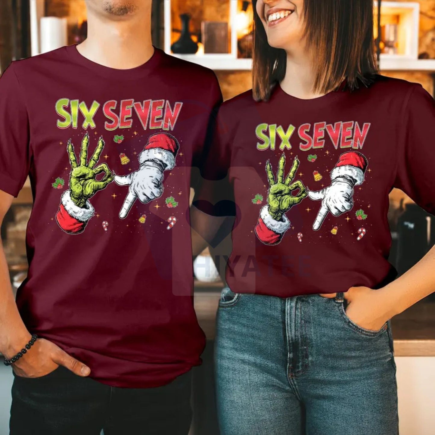 Trending Six Seven Meme Christmas Sweatshirt – Funny Mean Guy 67 Internet Joke Jumper
