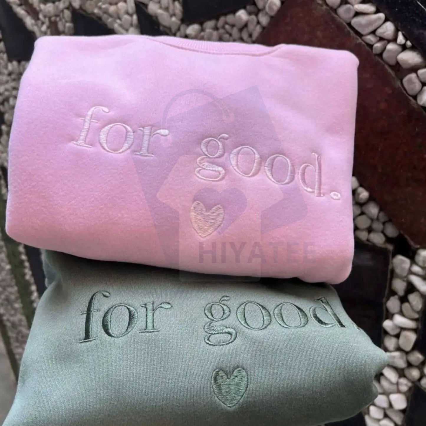 "For Good" Embroidered Wicked Sweatshirt – Broadway Musical Crewneck, Theater Fan Gift