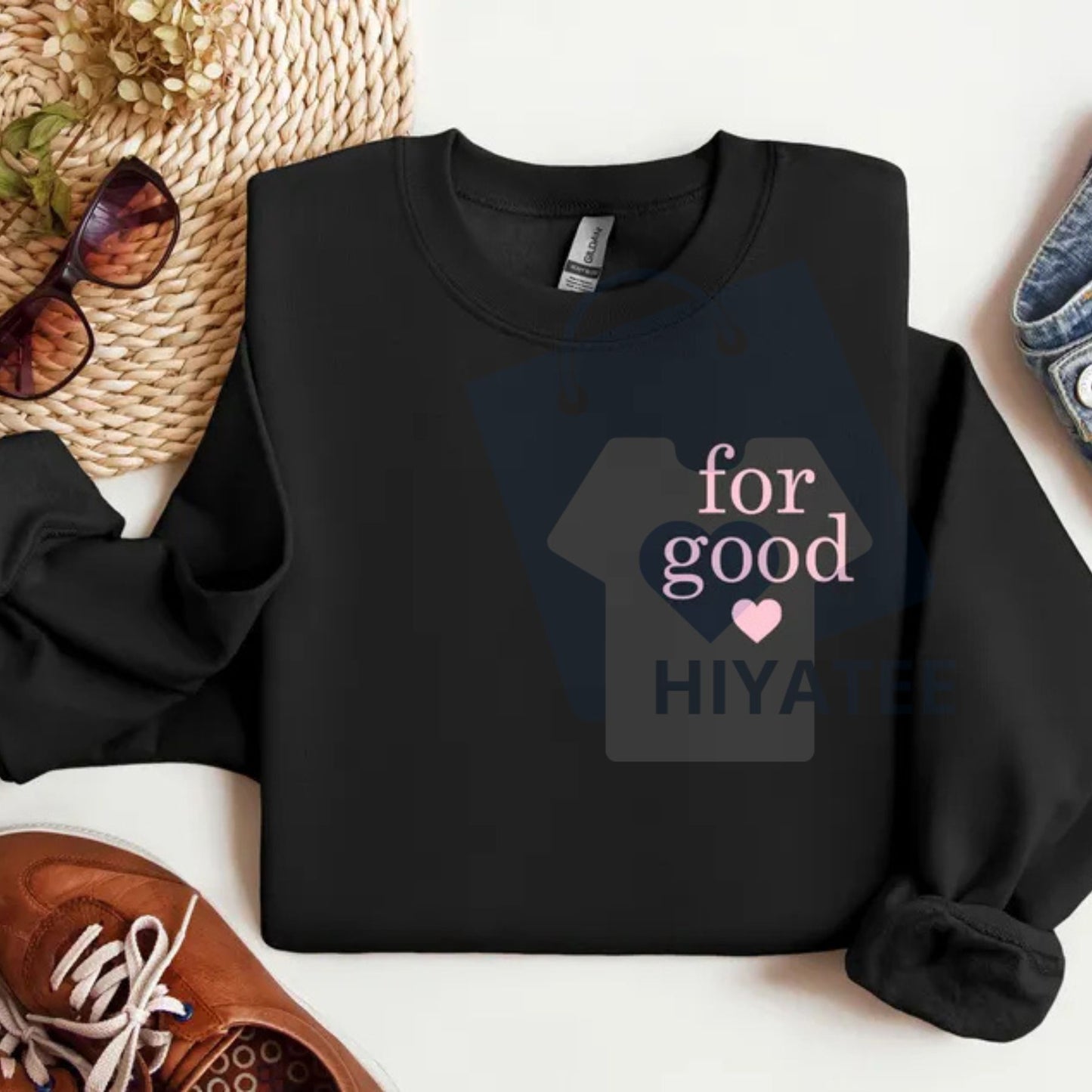 "For Good" Sweatshirt: Wicked Movie Musical Inspired, Elphaba Glinda Quote Pullover, Broadway Fan Gift