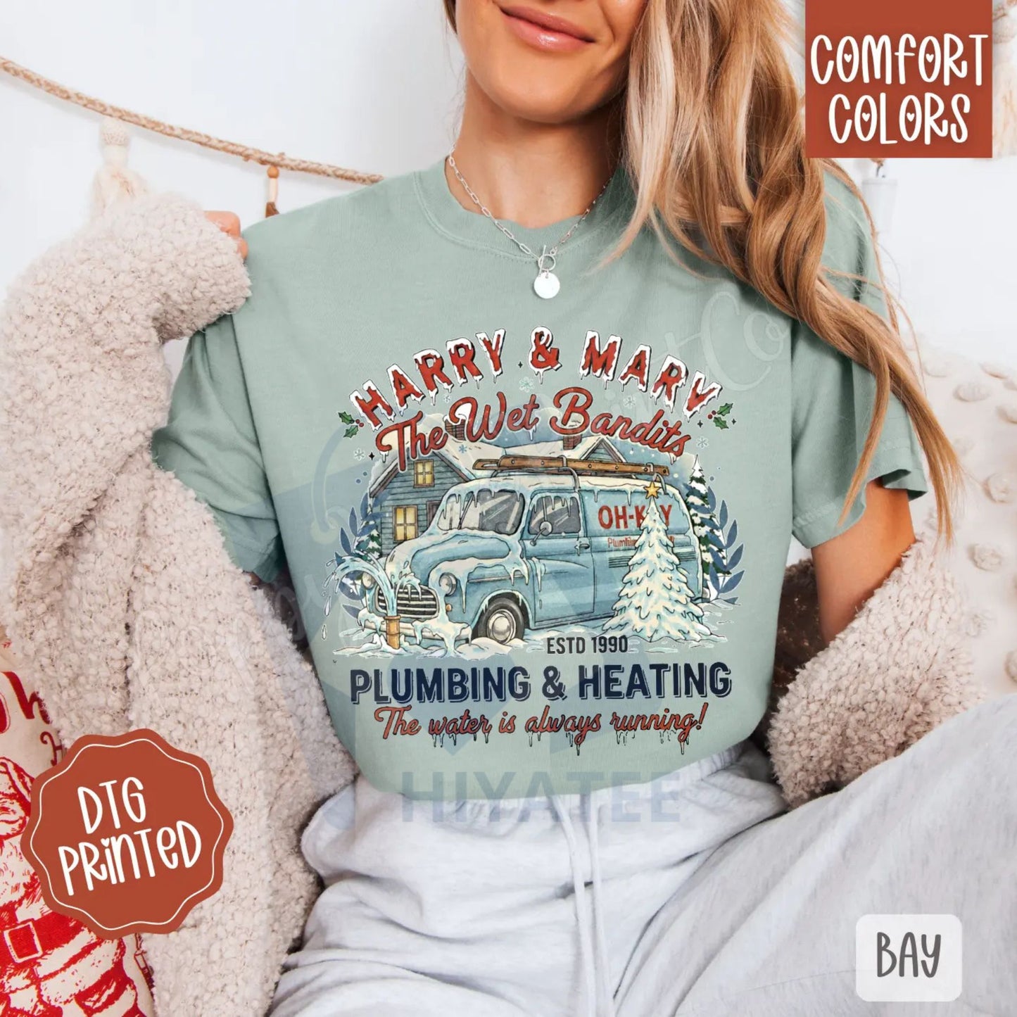 Wet Bandit Christmas Comfort Colors T-Shirt – Trendy Women's Holiday Tee, Home Alone Inspired Xmas Shirt