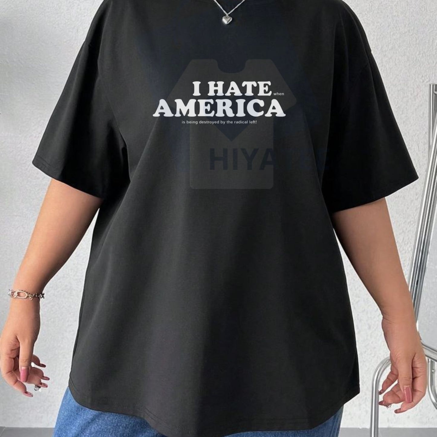 "I HATE AMERICA" TEE (Read Closer) – Funny Patriotic Illusion Shirt