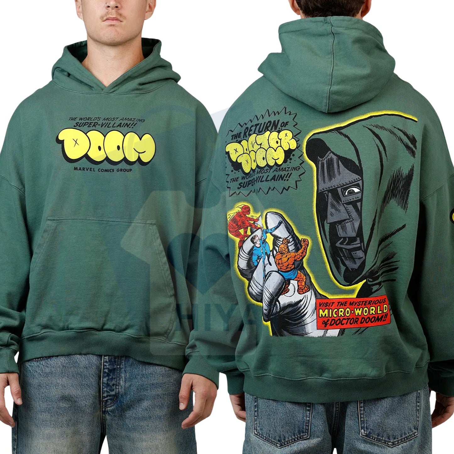 73Studio Marvel Fantastic Four Doctor Doom Premium Hoodie. - Hiyatee