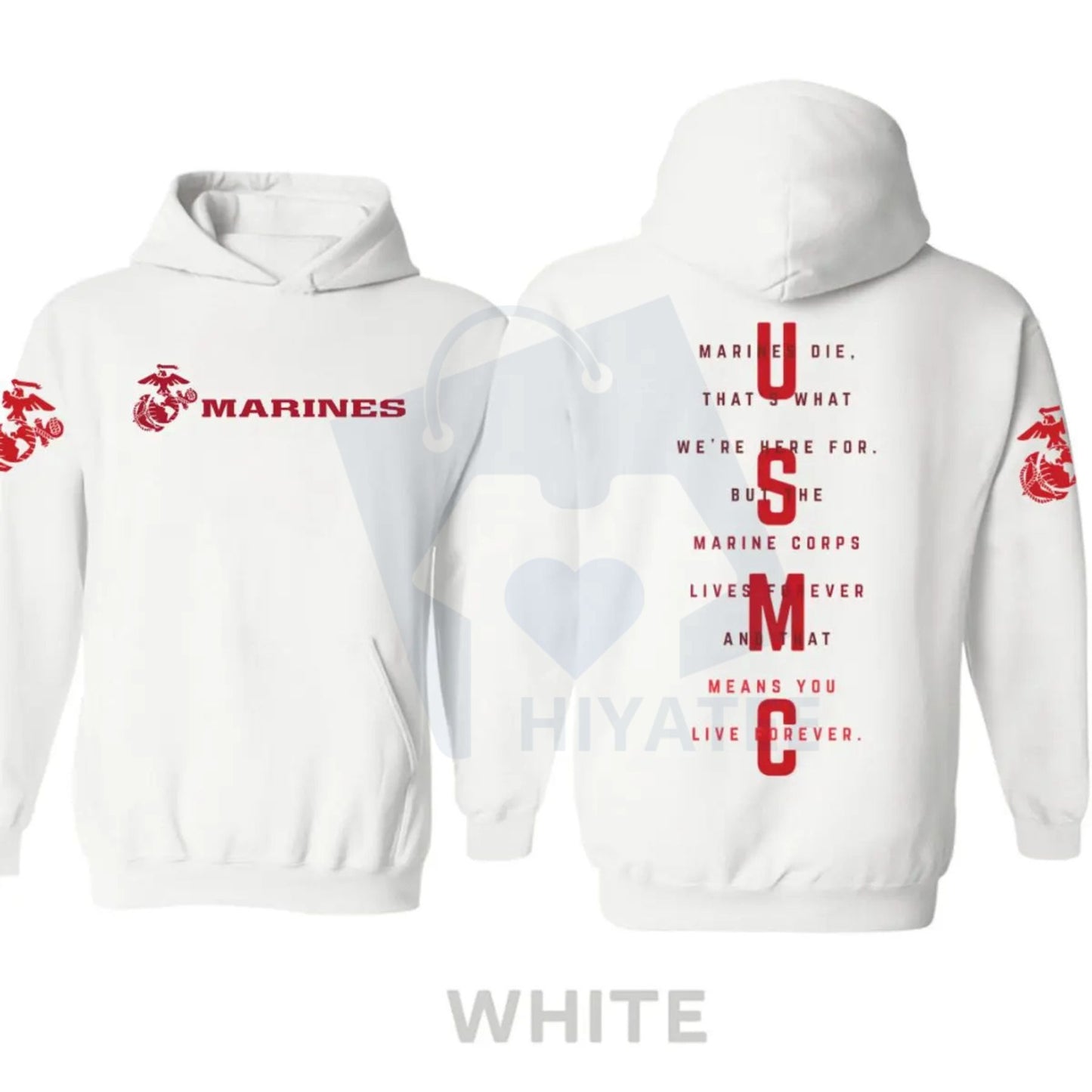 USMC Marines Tactical Hoodie – Classic Semper Fi Marine Corps Pullover, Vintage Rugged Military Graphic Hoodie for Veterans & Supporters