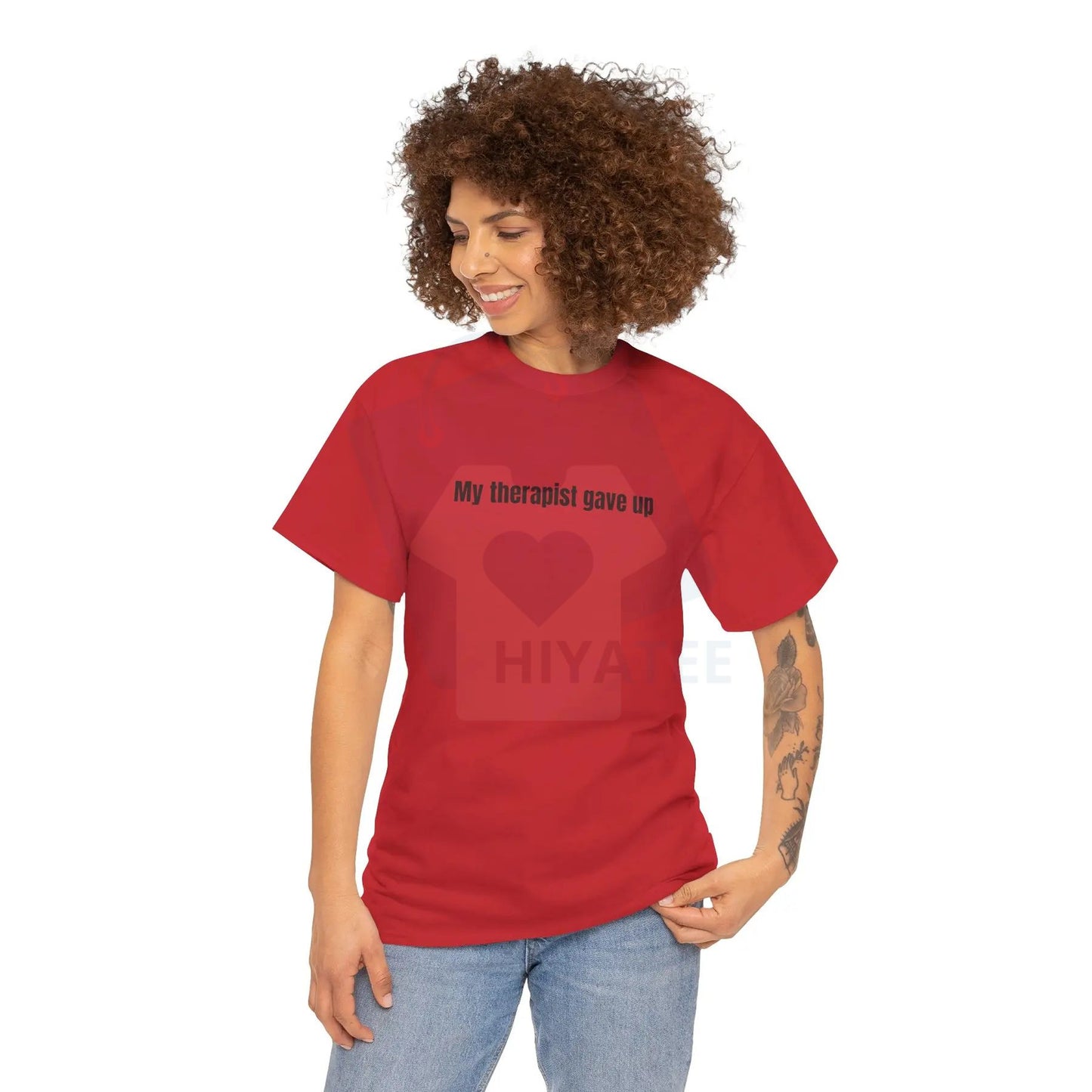 "My Therapist Gave Up" T-Shirt – Relatable Sarcastic Funny Humor Tee