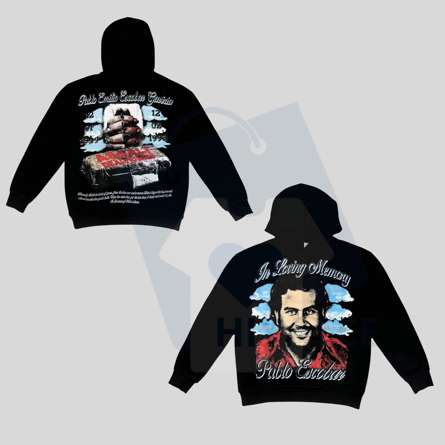 Deadhomie$ "In Loving Memory" Pullover Hoodie – Memorial Tribute Streetwear - Hiyatee