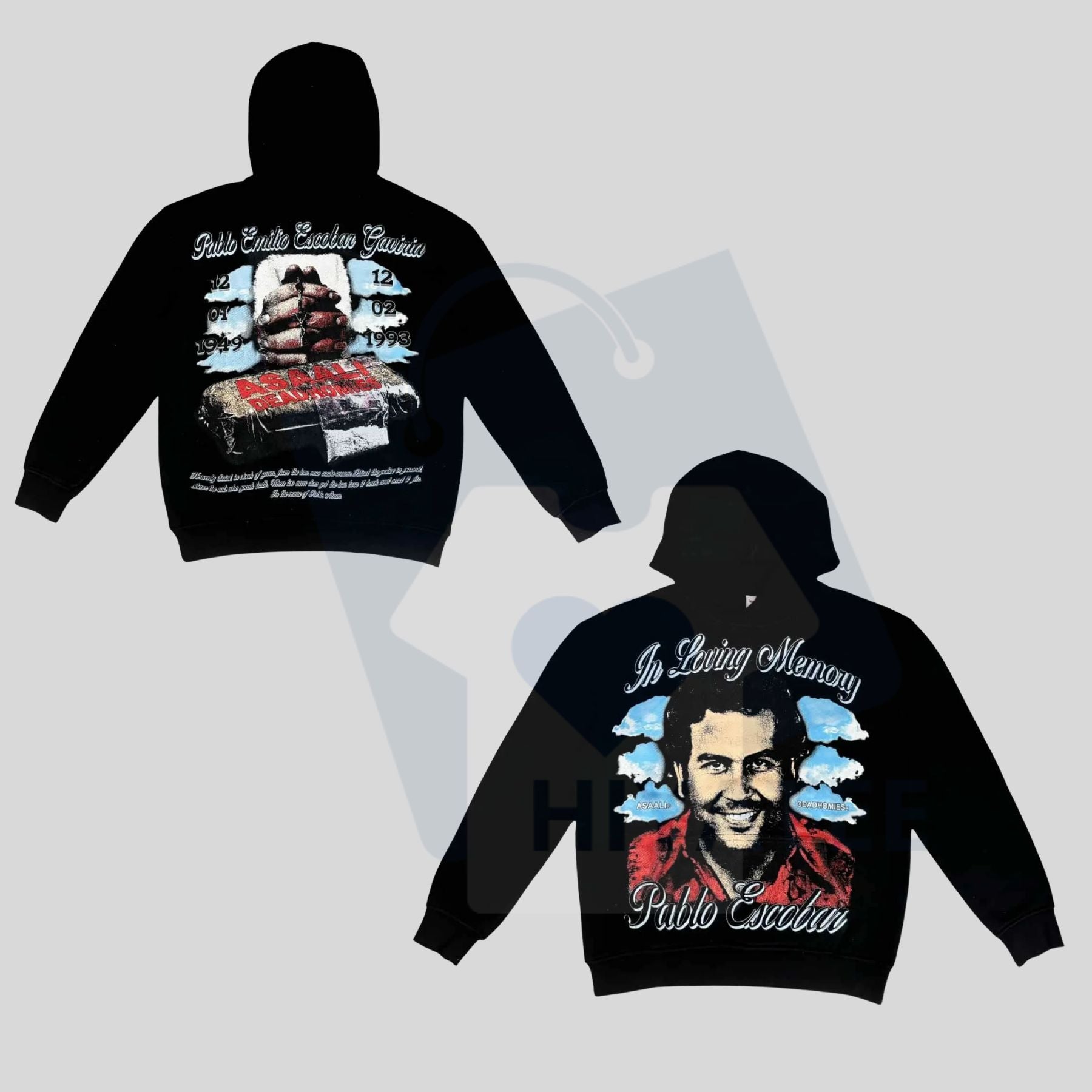 Deadhomie$ "In Loving Memory" Pullover Hoodie – Memorial Tribute Streetwear - Hiyatee