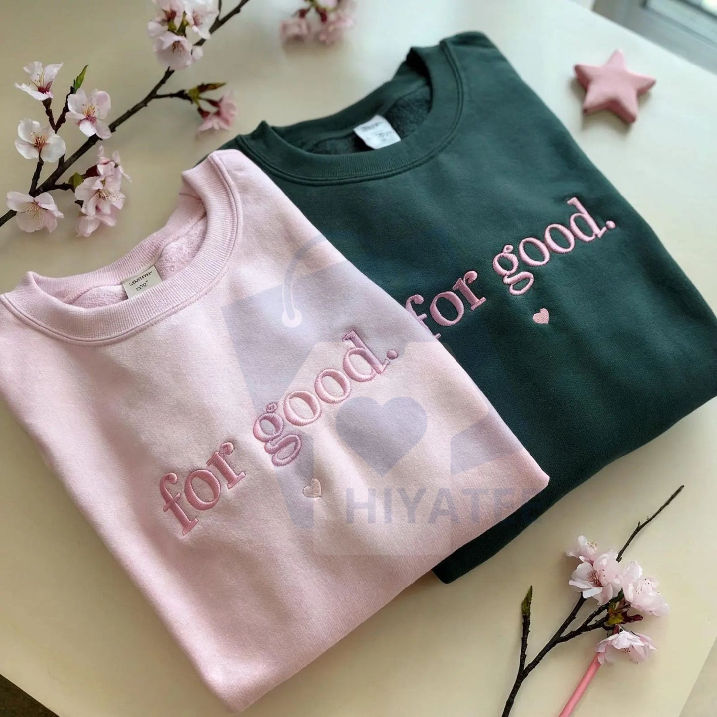 "For Good" Embroidered Wicked Sweatshirt – Broadway Musical Crewneck, Theater Fan Gift - Hiyatee