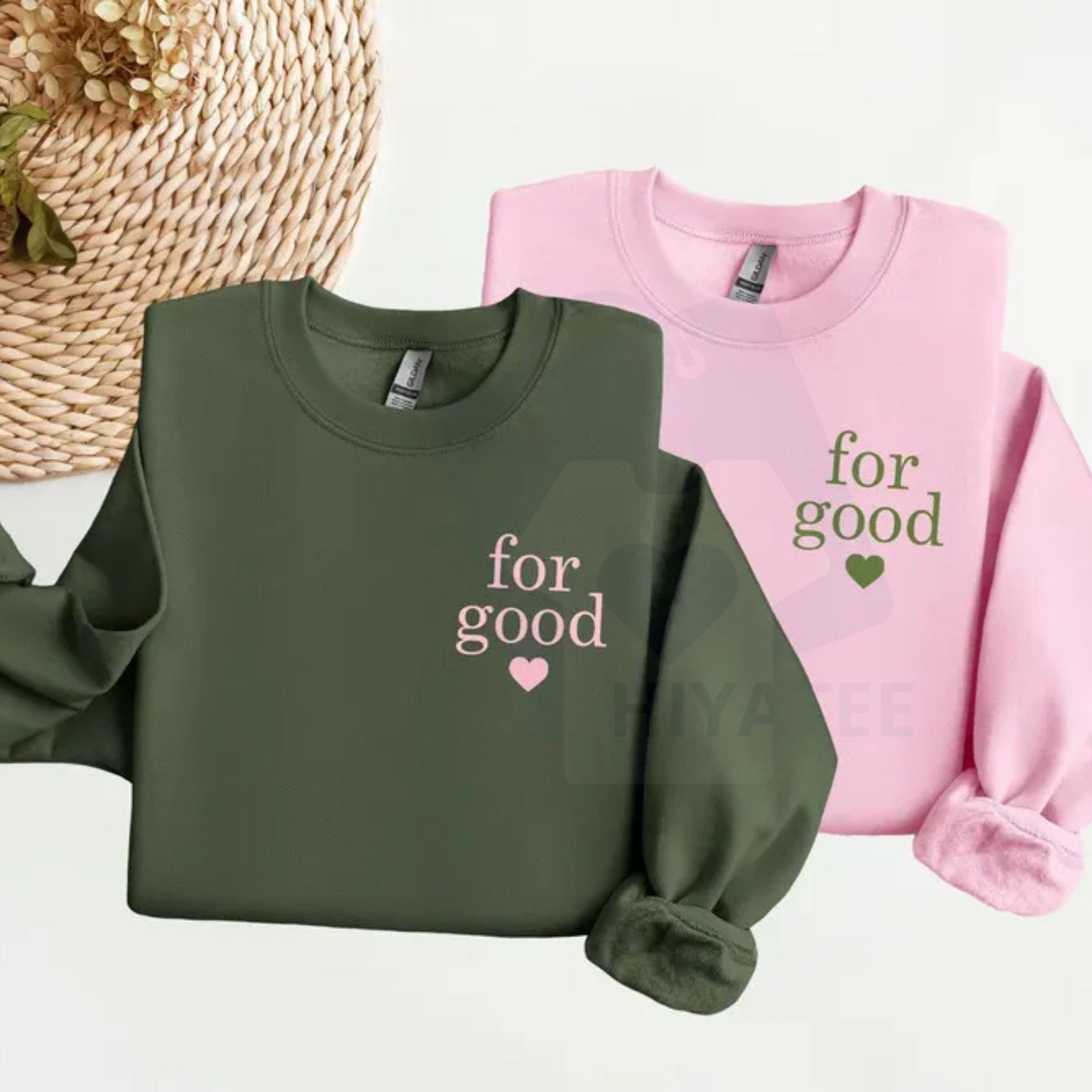 "For Good" Sweatshirt: Wicked Movie Musical Inspired, Elphaba Glinda Quote Pullover, Broadway Fan Gift - Hiyatee