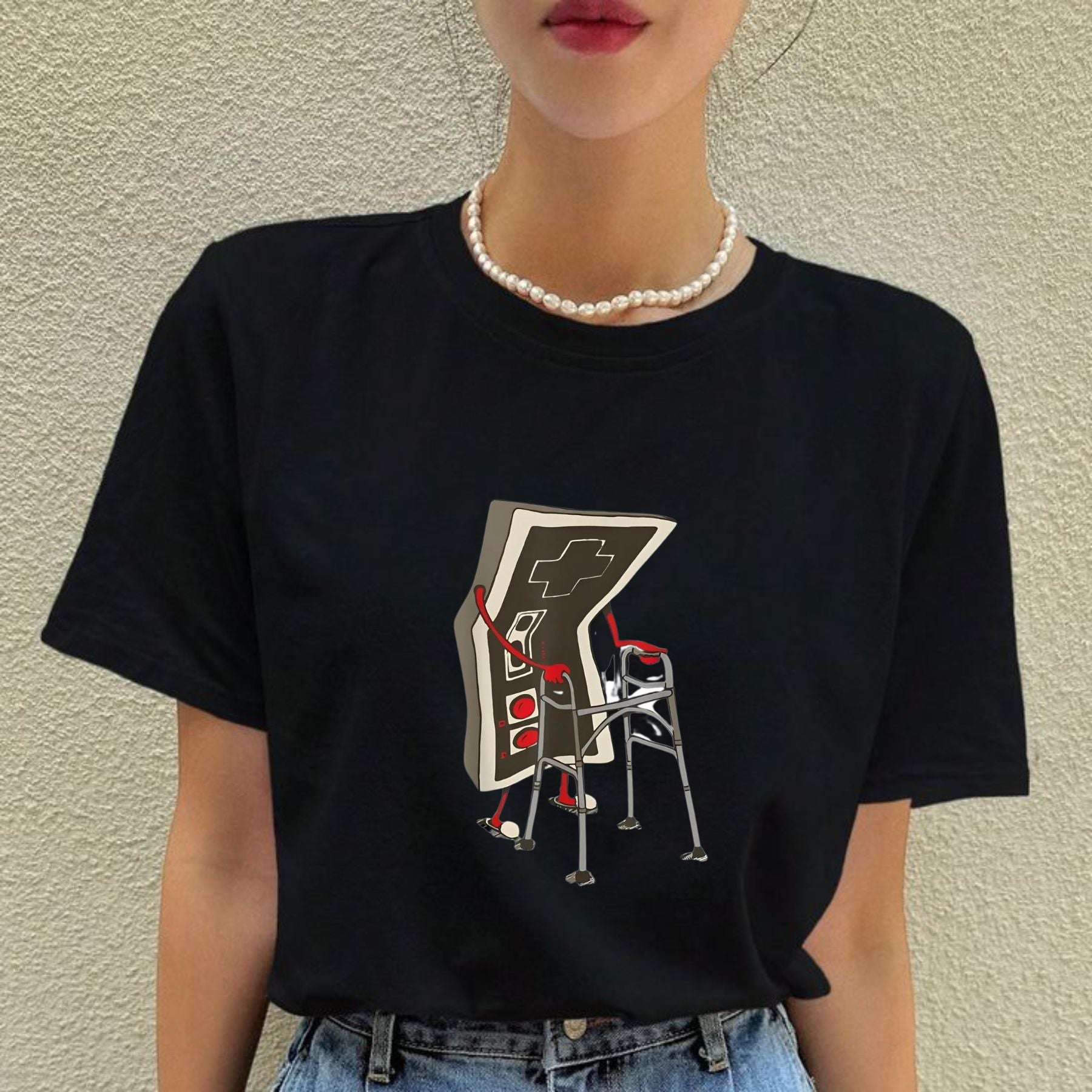 "Old Gamer" Retro Video Game T-Shirt – Classic Graphic Tees for Gamers - Hiyatee