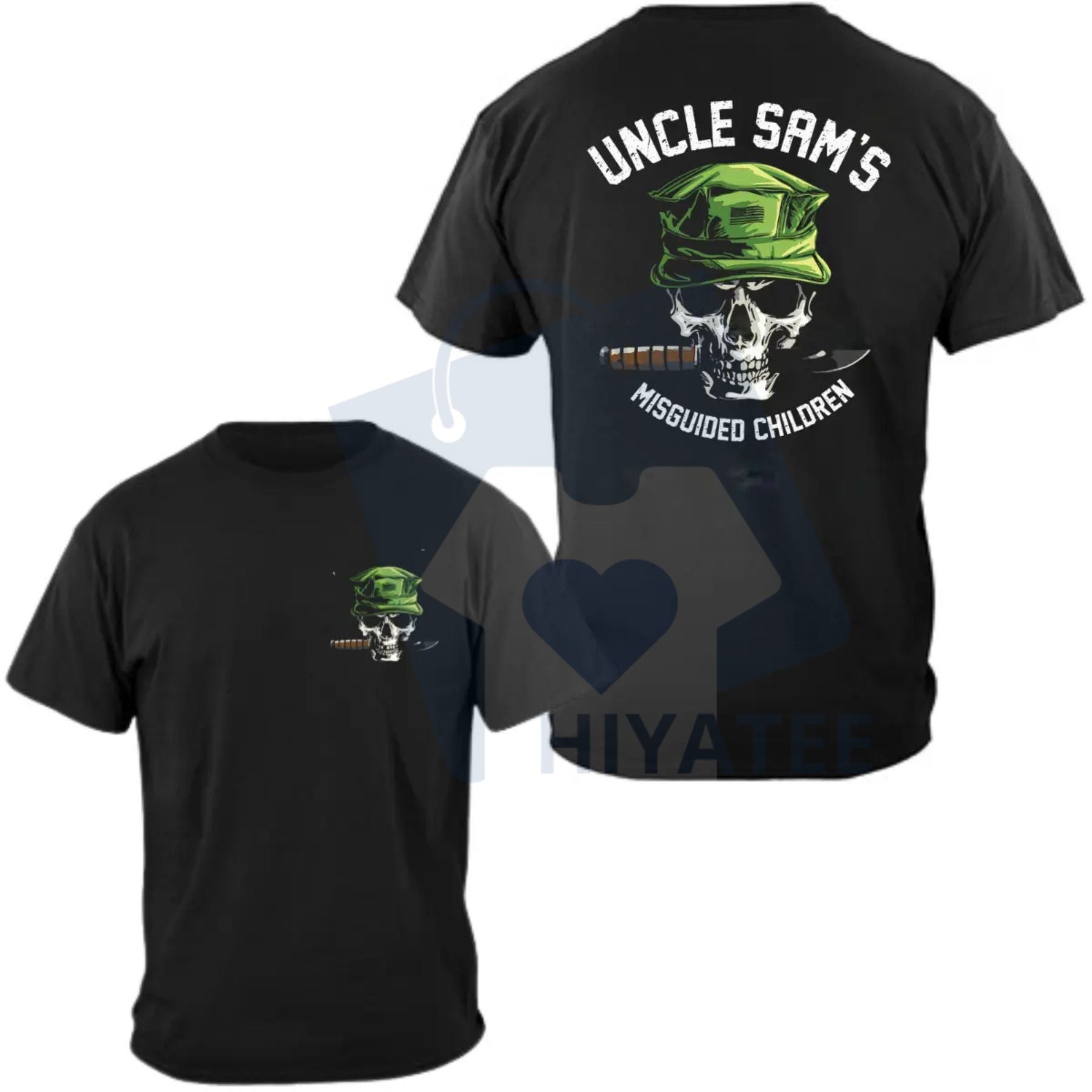 Uncle Sam's Misguided Children T-Shirt – USMC Skull Tactical Veteran Apparel - Hiyatee