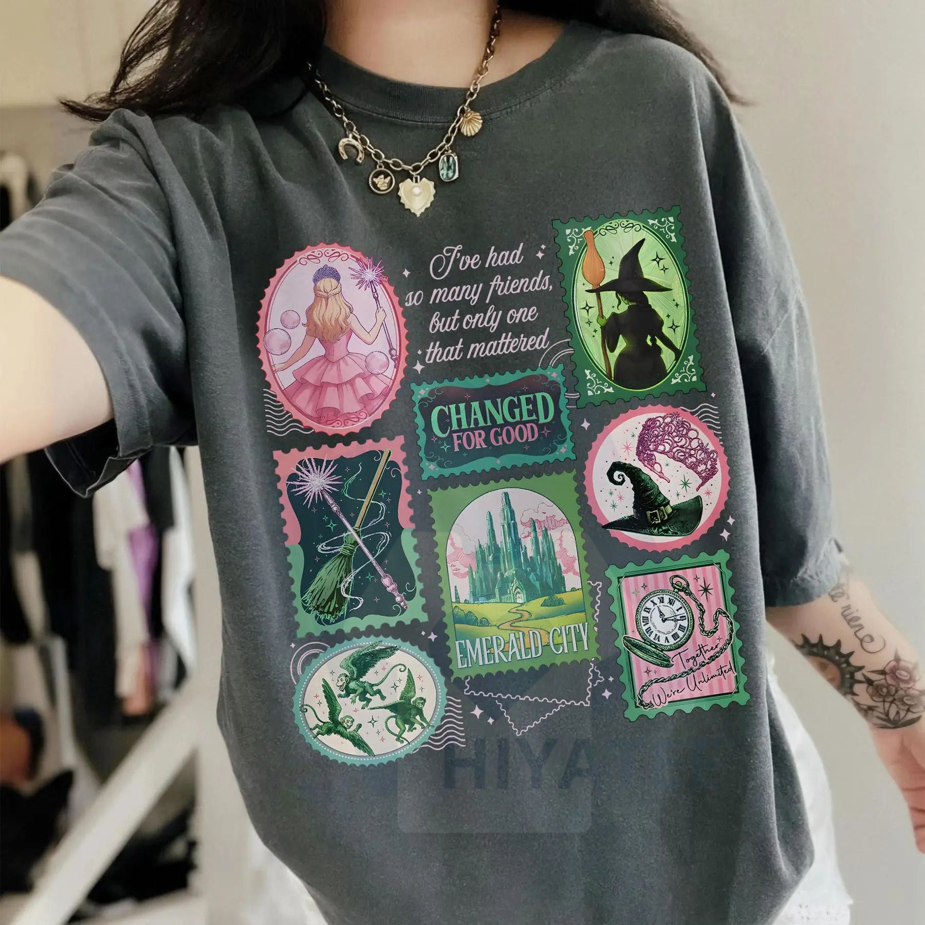 Wicked Changed For Good Comfort Colors Shirt – Wizard Defying Gravity Tee, Retro Pink Green Musical Shirt, Broadway Gift - Hiyatee