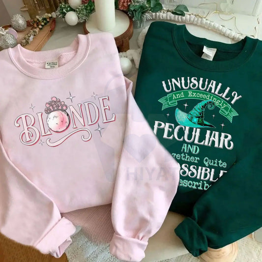 Wicked "Exceedingly Peculiar" Matching Sweatshirt Set - Hiyatee