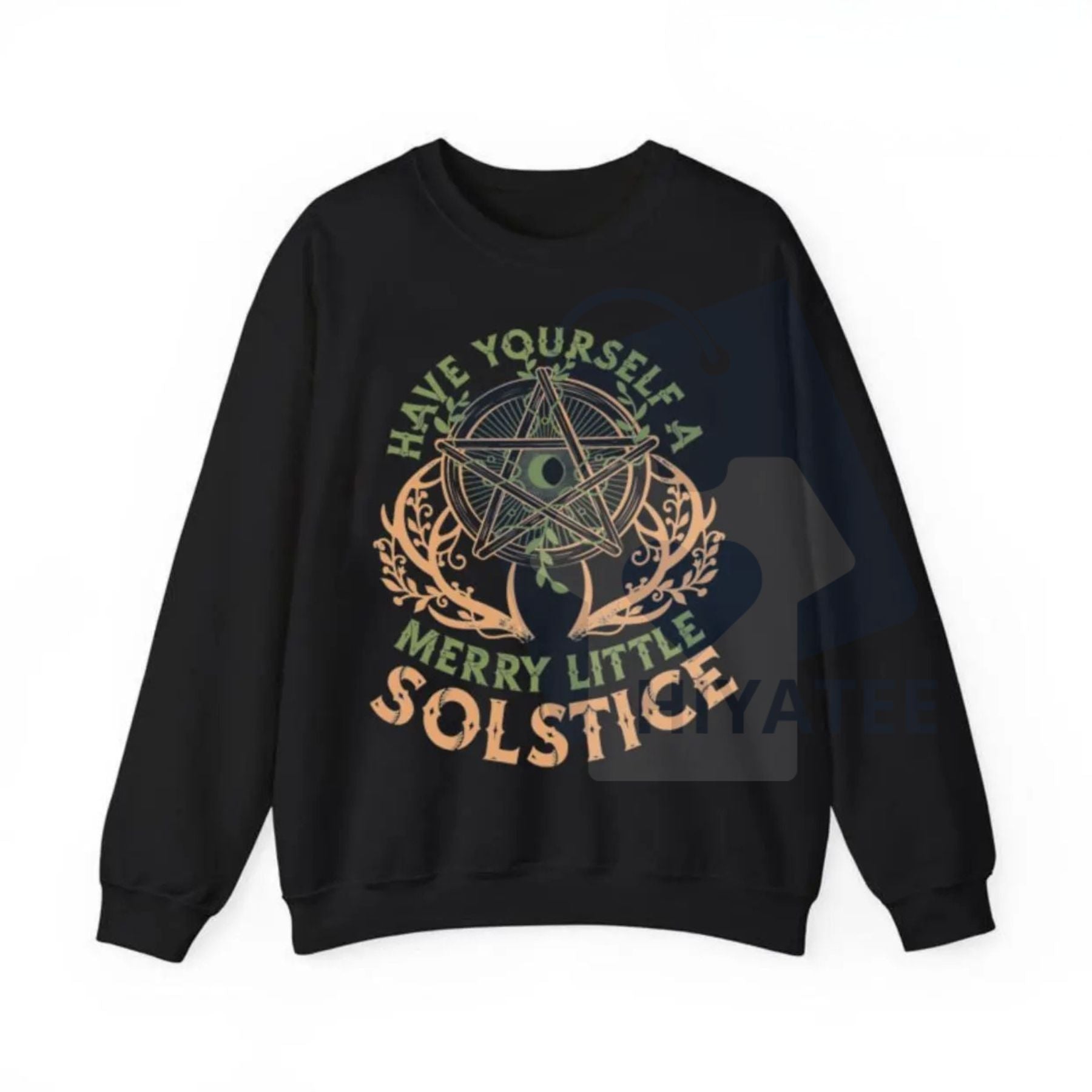 Winter Solstice T-shirt & Sweatshirt: Yule Christmas Tee, Have Yourself A Merry Little Solstice Sweatshirt, Pagan Holiday Gift - Hiyatee