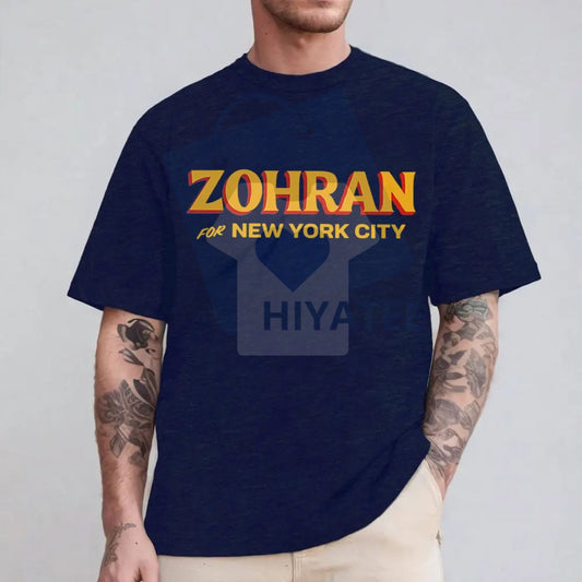 Zohran for NYC T-Shirt – Zohran Mamdani 2025 Vote Progressive Democrats Tee - Hiyatee